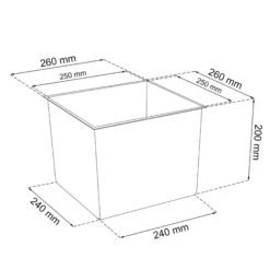 WellHome Pack 2 Macetas Altas Urbi Square Blanco 26,6 L27x27x50cm -Jardinería Equipos Tienda 035122176ca01e6f