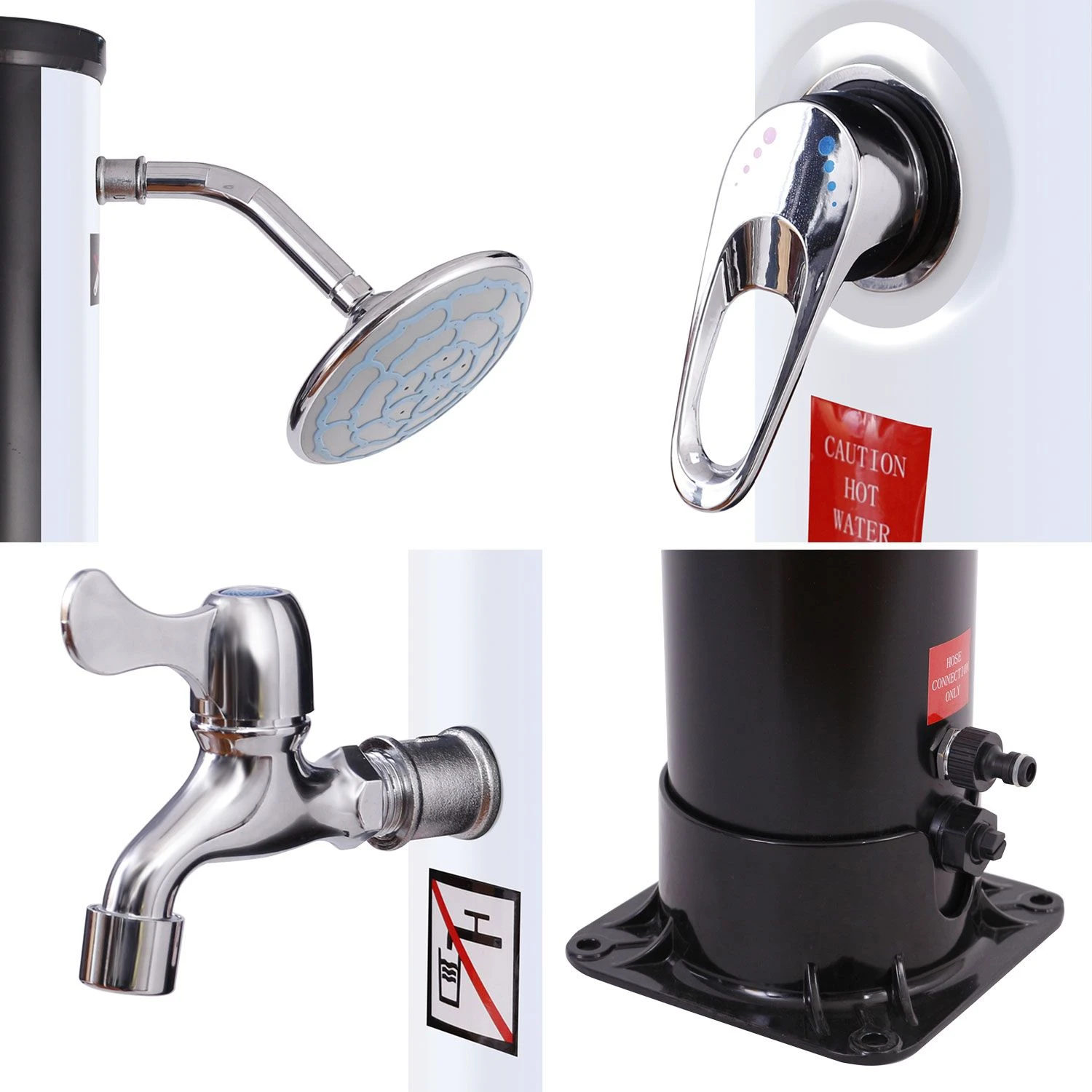 Ducha Solar Fidgi Negra Y Plata 35l 4 Ducha Solar Fidgi Negra Y Plata 35l - Imagen 4