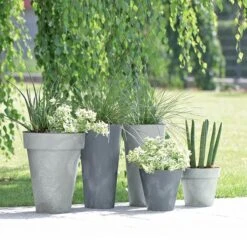 Prosperplast Maceta CUBE BETON EFFECT 29L 400x400x354 Terracota -Jardinería Equipos Tienda 0870b0df57ca205f