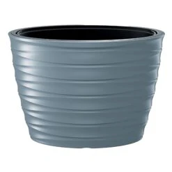 Prosperplast Maceta FREZE - Oval 55LCon Depósito 593x393x420 Gris Claro