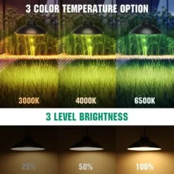 Aigostar Luz Solar Exterior Con Mando A Distancia, 50w 500lm Ip65 -Jardinería Equipos Tienda 13b294f1180af73a