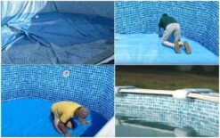 LINER PARA PISCINAS GRE COLOR GRESITE REDONDO ALTO 120 CMTS X 240 CMTS ESPESOR 50/100