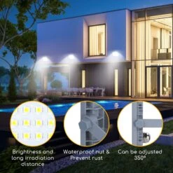 Aigostar Focos Led Exterior 2 Piezas, 20W 6500K, 1800LM IP65 -Jardinería Equipos Tienda 25ae5e829dde53e7