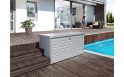 BAUL METALICO ARCON DE OCIO 100 BIOHORT JARDIN PLATA