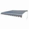 Toldo Manual Gris Y Blanco Peter 2,92 X 2,5 M