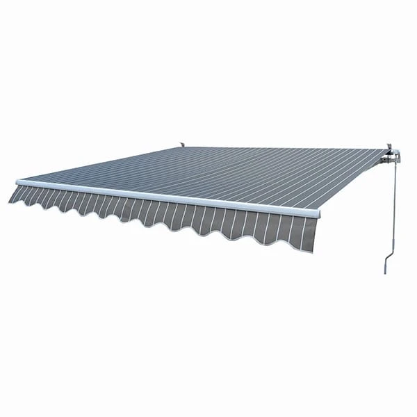 Toldo Manual Gris Y Blanco Peter 2,92 X 2,5 M 1 Toldo Manual Gris Y Blanco Peter 2,92 X 2,5 M