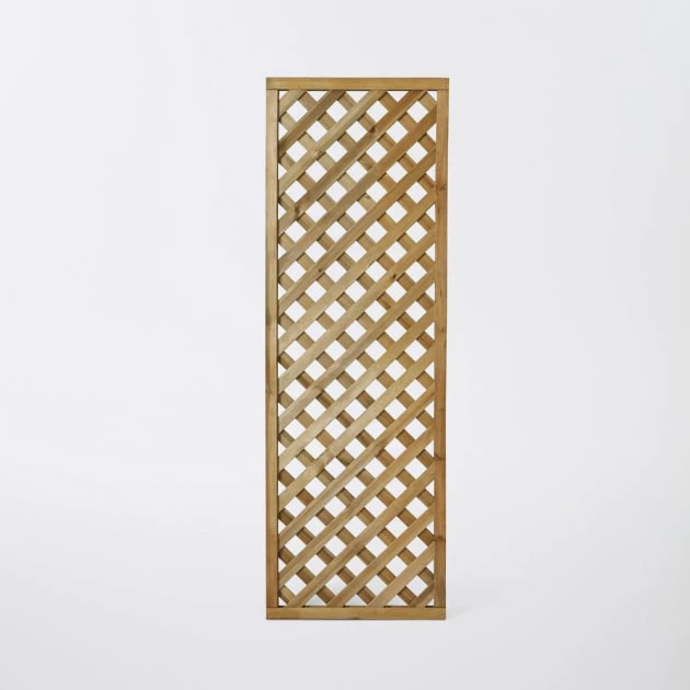 Celosía De Madera Diagonal Con Marco 1,83 X 0,61 M 1 Celosía De Madera Diagonal Con Marco 1,83 X 0,61 M