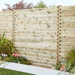 Pack 2 Postes De Madera Ranurado Para Valla "lemhi" 240 X 9 X 4,5 Cm -Jardinería Equipos Tienda 3663602433118 25c BI