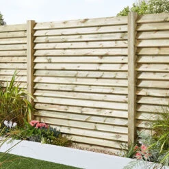 Pack 2 Postes De Madera Ranurado Para Valla "lemhi" 240 X 9 X 4,5 Cm -Jardinería Equipos Tienda 3663602433118 26c BI