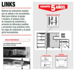 Armario Links 56,5x65x39 Cm -Jardinería Equipos Tienda 3663602991632 27c BI