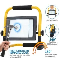 Foco De Trabajo LED 30W, 6500K, 2700LM, 360º, Cable De 1.8M, Aigostar -Jardinería Equipos Tienda 3d52b62e3483e24e