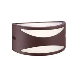 Aplique De Exterior Classic II Media Circunferencia Marrón 1xE27 IP54 Wonderlamp