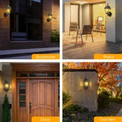 Aplique Pared Exterior,E27, Impermeabilidad IP44, Bombilla No Incluida Aigostar -Jardinería Equipos Tienda 4cc9a283b669a90f