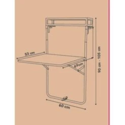 Mesa Plegable Para Balcón Gris Saba 90x70x60 Cm GoodHome 13 Mesa Plegable Para Balcón Gris Saba 90x70x60 Cm GoodHome -Jardinería Equipos Tienda 5059340124704 28c BI