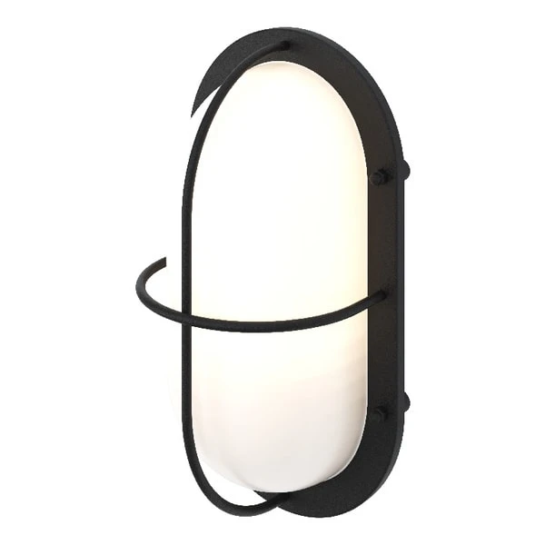 Aplique Exterior Oval Negro Pinusa 2 Aplique Exterior Oval Negro Pinusa - Imagen 2