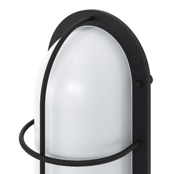 Aplique Exterior Oval Negro Pinusa 3 Aplique Exterior Oval Negro Pinusa - Imagen 3