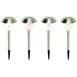 Pack 4 Baliza Solar Inoxidable Kitmat