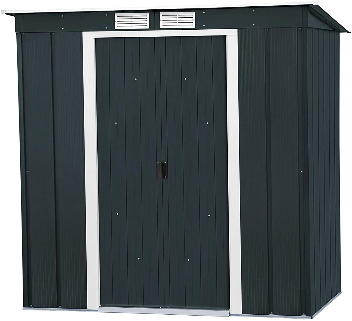 CASETA COBERTIZO METAL JARDIN ECO PENT ROOF 8X4 GRIS DURAMAX 1 CASETA COBERTIZO METAL JARDIN ECO PENT ROOF 8X4 GRIS DURAMAX