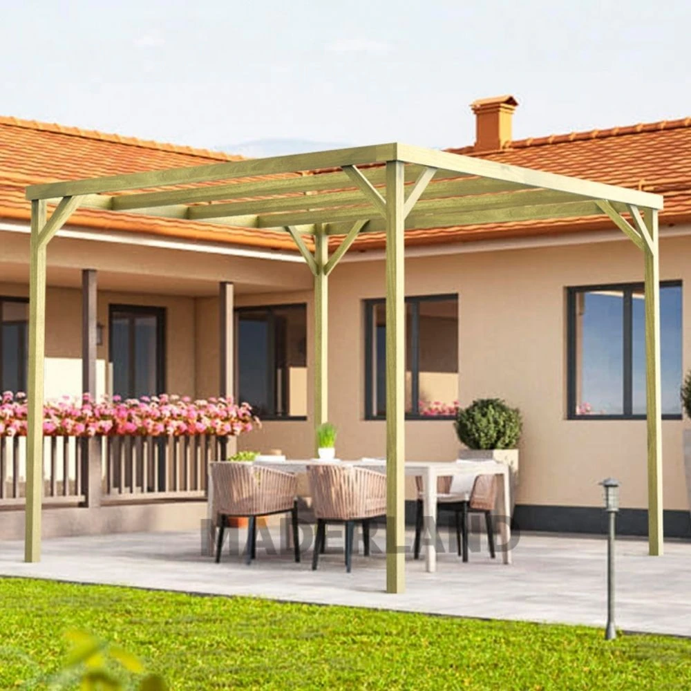 Pérgola Maciza - MATARÓ 420x420cm 1 Pérgola Maciza - MATARÓ 420x420cm