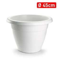 Maceta Redonda 45x33,5cm 1142101 Blanca
