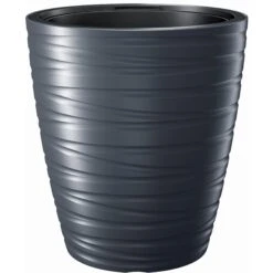 Prosperplast Maceta Con Deposito 68L Maze De Plastico Color Antracita 47,5x47,5x52,3 Cm