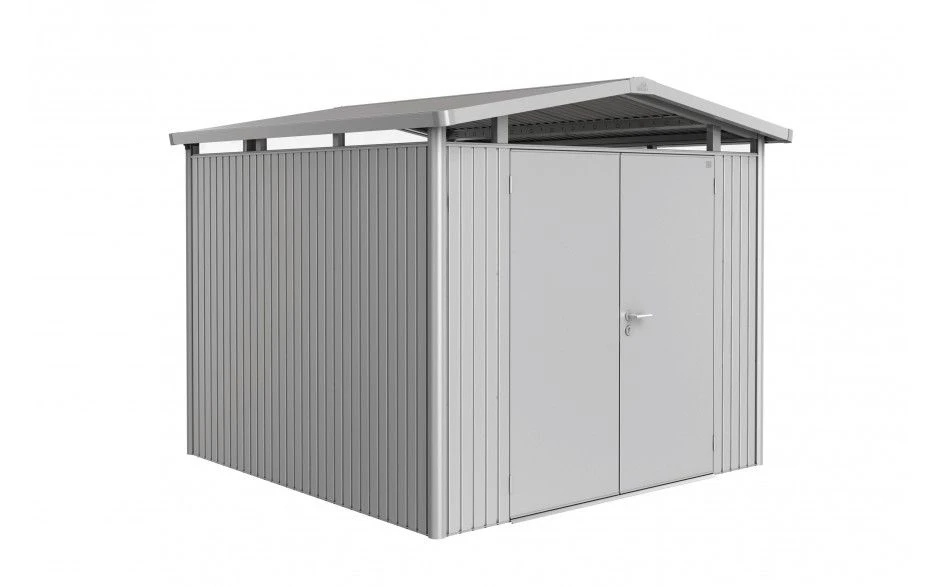 CASETA METALICA BIOHORT JARDIN PANORAMA P1 DOBLE PUERTA COLOR PLATA 3 CASETA METALICA BIOHORT JARDIN PANORAMA P1 DOBLE PUERTA COLOR PLATA - Imagen 3