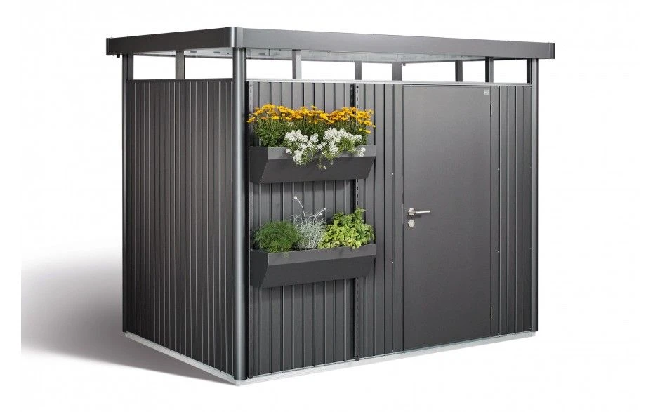 CASETA METALICA BIOHORT JARDIN HIGHLINE H3 COLOR PLATA 5 CASETA METALICA BIOHORT JARDIN HIGHLINE H3 COLOR PLATA - Imagen 5