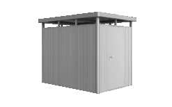 CASETA METALICA BIOHORT JARDIN HIGHLINE H3 COLOR PLATA