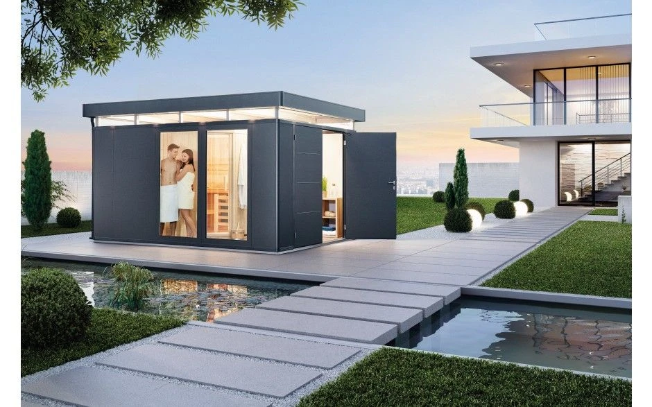 CASETA METALICA BIOHORT JARDIN CASANOVA 3X6 COLOR GRIS OSCURO 4 CASETA METALICA BIOHORT JARDIN CASANOVA 3X6 COLOR GRIS OSCURO - Imagen 4