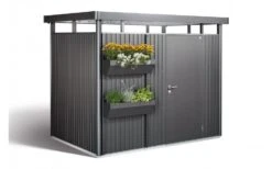 CASETA METALICA BIOHORT JARDIN HIGHLINE H5 DOBLE PUERTA COLOR GRIS CUARZO -Jardinería Equipos Tienda 63896ec869cd86.46671560