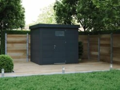 CASETA METALICA JARDIN NOVO HABITAT NH4 ANTRACITA