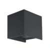 Aplique Para Exterior Cubo LED 2x6W 4000K Gris Antracita IP54