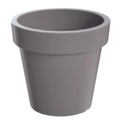 Prosperplast Maceta LEXO ROUND 212L 800x800x740 Gris Piedra