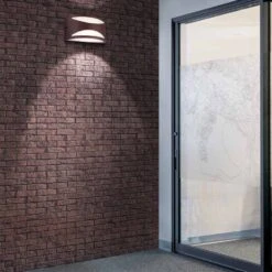 Aplique De Exterior Classic II Media Circunferencia Marrón 1xE27 IP54 Wonderlamp -Jardinería Equipos Tienda 6a0d0f153f6f0855