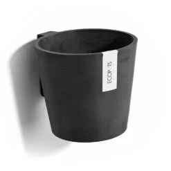 Ecopots Maceta Colgante Amsterdam Wall Dark Grey - ø 20 X H. 17,5 Cm - 4 L