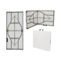 Pack 2 Mesas Plegables 150cm Rectangular Blanca Catering 7house 11 Pack 2 Mesas Plegables 150cm Rectangular Blanca Catering 7house -Jardinería Equipos Tienda 740e2a75408b8581