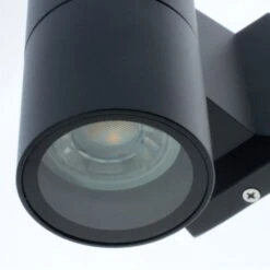 Aplique De Pared Exterior Chill Negro Cilíndrico 1xGU10 IP44 Wonderlamp -Jardinería Equipos Tienda 74f791d68fee7e61