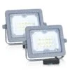Aigostar Focos Led Exterior 10W Luces Exterior 4000K 900LM IP65, 2 Piezas