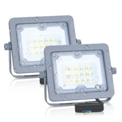 Aigostar Focos Led Exterior 10W Luces Exterior 4000K 900LM IP65, 2 Piezas
