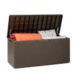 Baúl Con Asiento Exterior Portofino Plus 340 L -Jardinería Equipos Tienda 8009371017626 23c bi