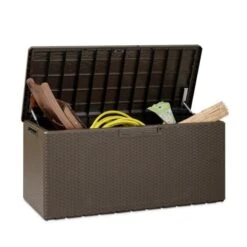 Baúl Con Asiento Exterior Portofino Plus 340 L -Jardinería Equipos Tienda 8009371017626 27c bi