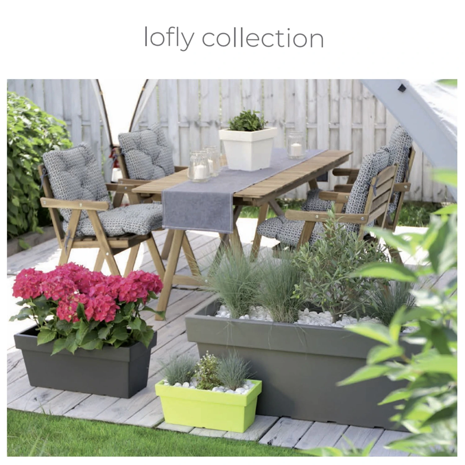 Prosperplast Maceta LOFLY LOW 9,3L 245x245x319 Gris Piedra 2 Prosperplast Maceta LOFLY LOW 9,3L 245x245x319 Gris Piedra - Imagen 2