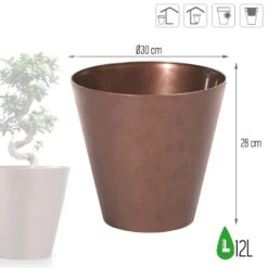 Prosperplast Maceta TUBUS CORTEN 12L 300x300x280 Cobre 8 Prosperplast Maceta TUBUS CORTEN 12L 300x300x280 Cobre -Jardinería Equipos Tienda 91c1875450476da3