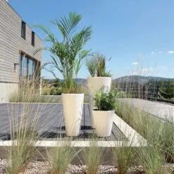 Prosperplast Maceta MATUBA 34LCon Depósito 400x400x480 Blanco -Jardinería Equipos Tienda 9ccbc06bbf04a2c2