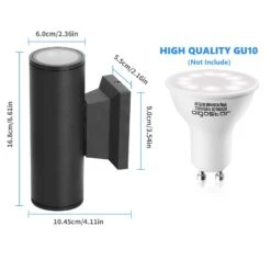 Aplique Pared Exterior, IP65, Negro, Aigostar -Jardinería Equipos Tienda 9df6013dcd7201df