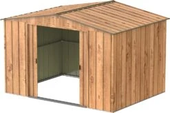 CASETA COBERTIZO METAL JARDIN HERCULES 10X8 MARRON DURAMAX -Jardinería Equipos Tienda 9e2747b8cef3f31b