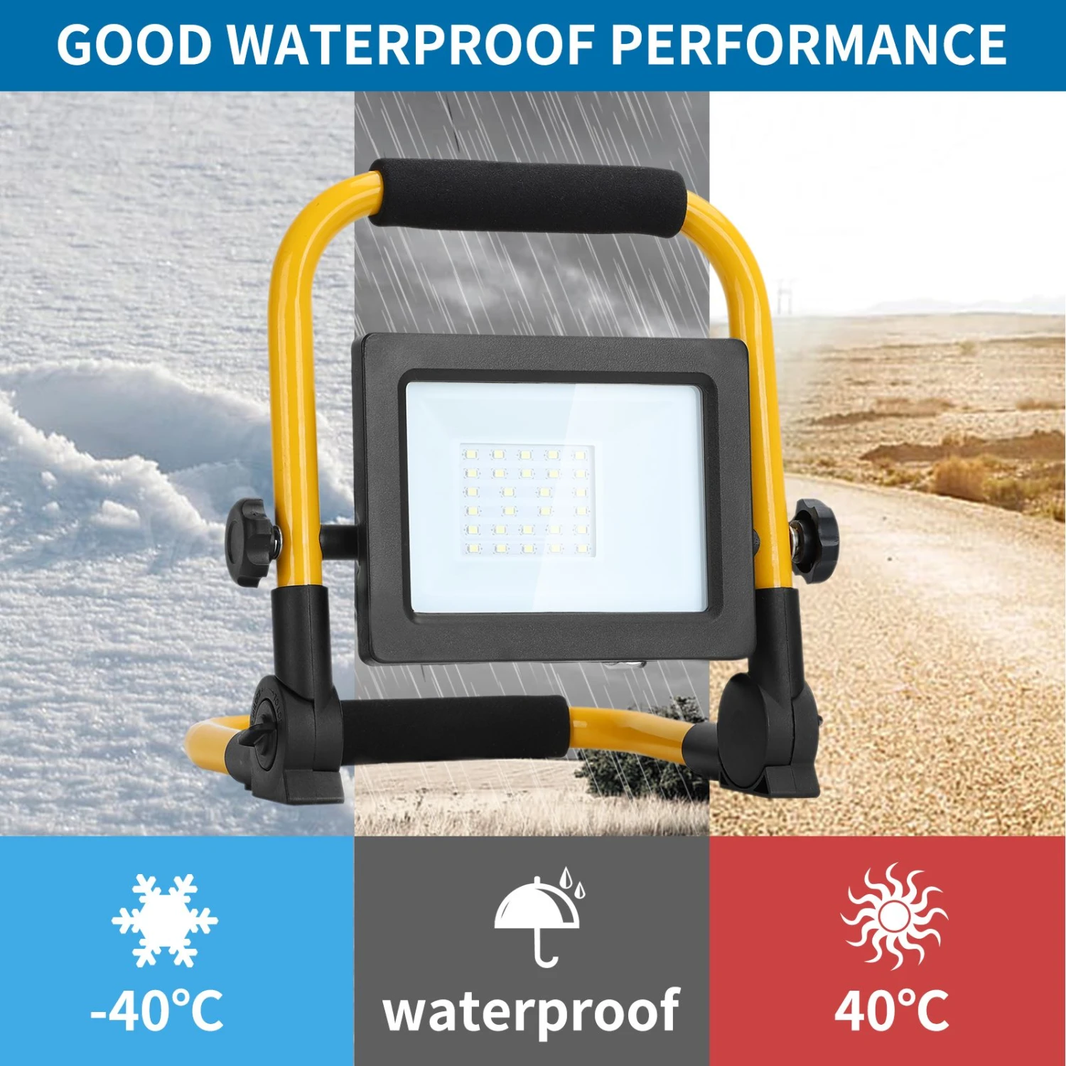 Foco De Trabajo LED 20W, 1800LM, Giratorio 360º, 6500K Aigostar 5 Foco De Trabajo LED 20W, 1800LM, Giratorio 360º, 6500K Aigostar - Imagen 5