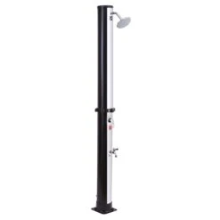 Ducha Solar Fidgi Negra Y Plata 35l