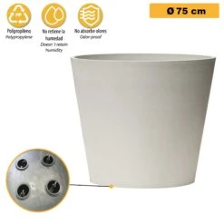 Maceta Tipo Truncado Ø 75 Cm CON RUEDAS Para Facilitar Su Traslado -Jardinería Equipos Tienda a71522498e0f74eb