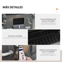 Barbacoa De Carbón Outsunny 846-013 11 Barbacoa De Carbón Outsunny 846-013 -Jardinería Equipos Tienda b15bd7dd8d950465